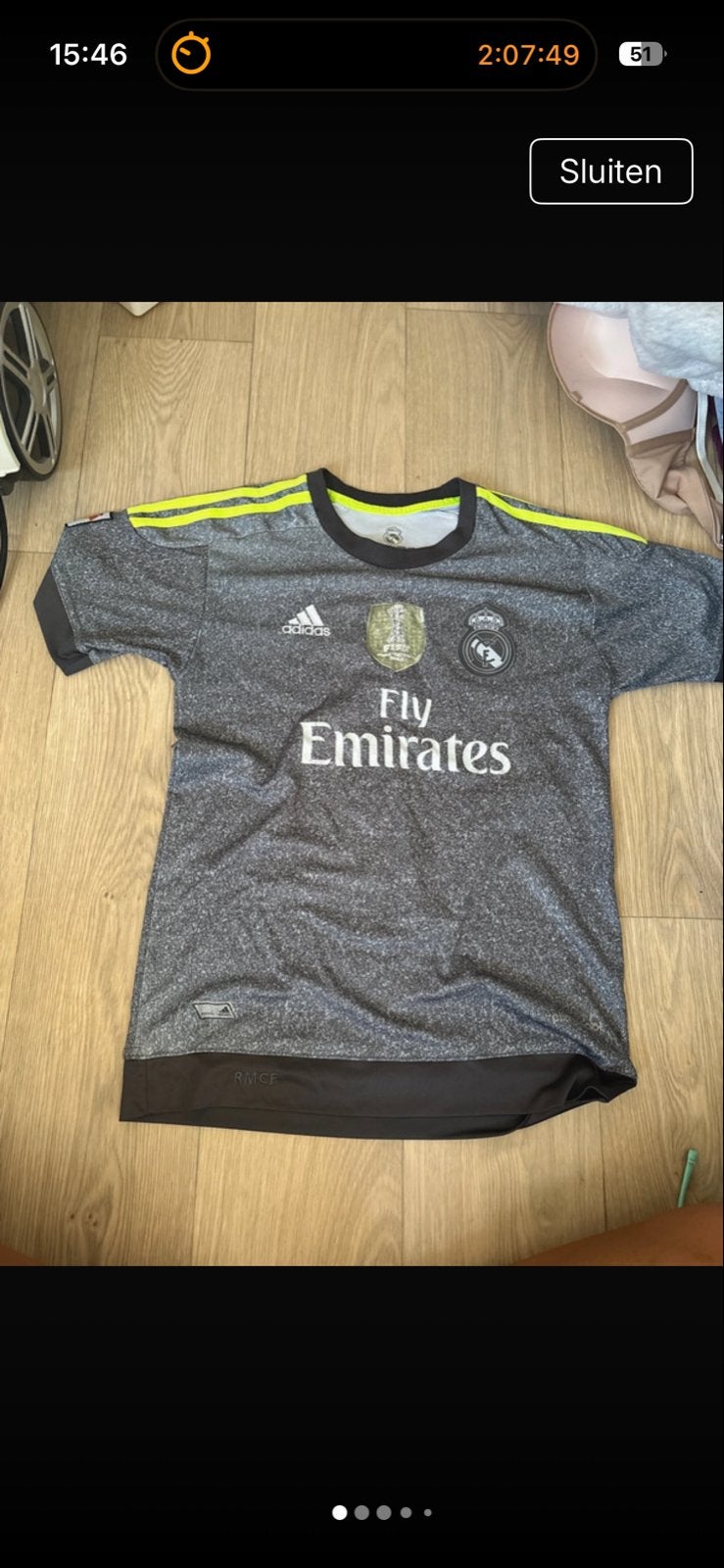 Real Madrid Ronaldo Shirt Maat 176 (Jongens L/XL), Maat XS of kleiner, Ophalen of Verzenden, Gebruikt, Shirt