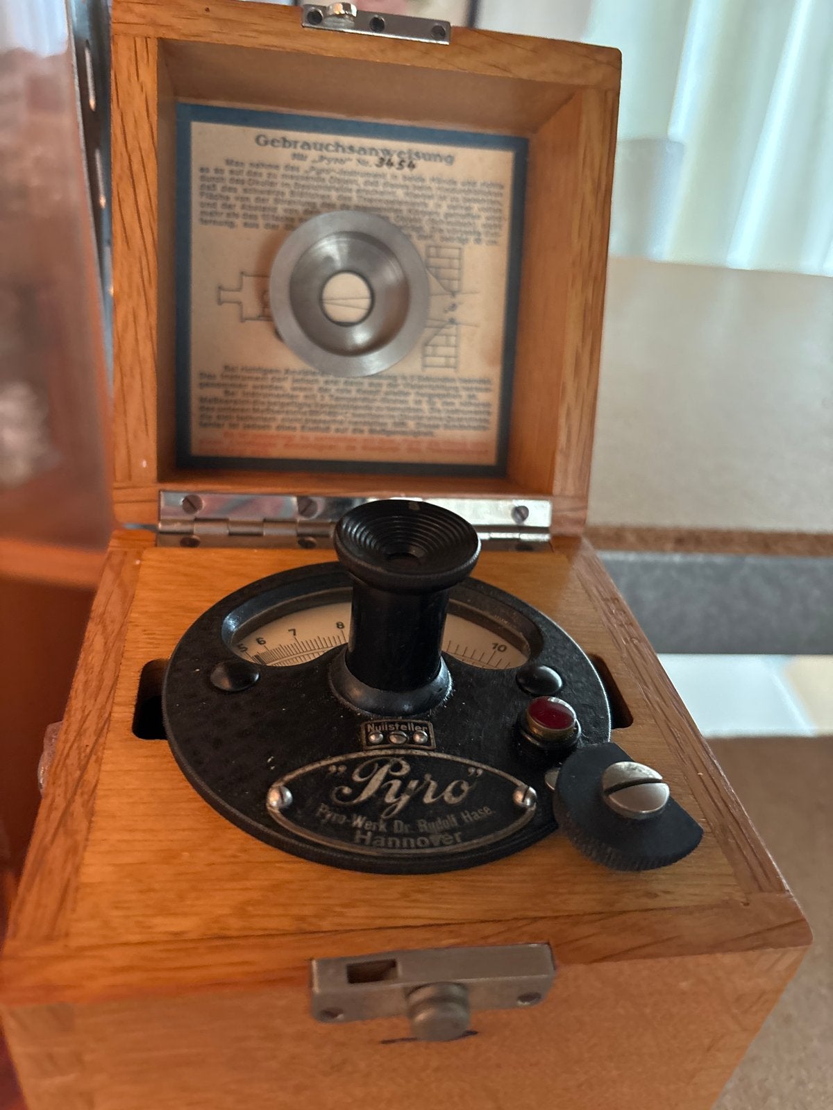 Antieke Pyrometer "Pyro" Dr. Rudolf Hase Hannover, Ophalen