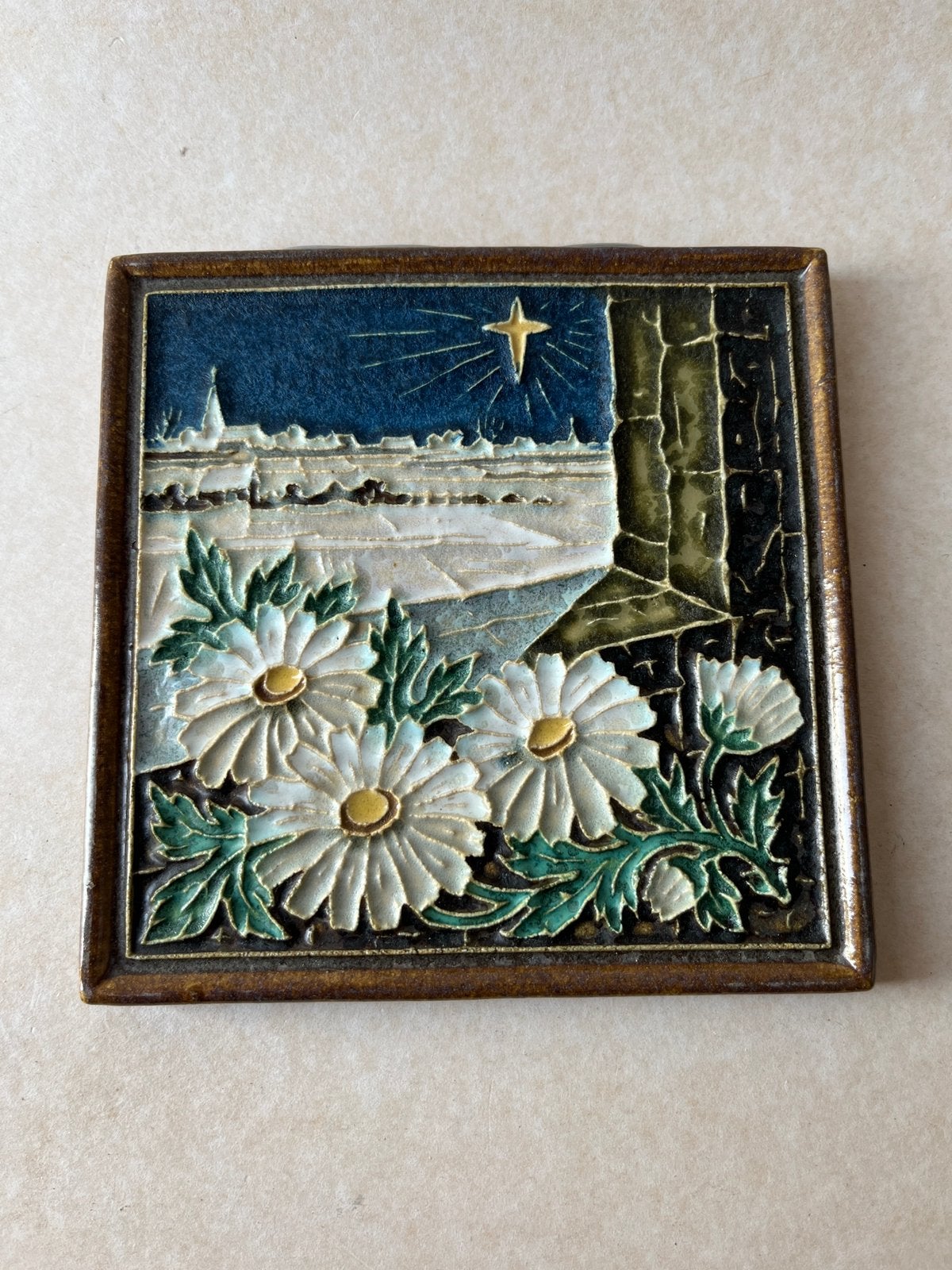 Porceleyne Fles Delft cloisonne tegel, Antiek en Kunst, Ophalen of Verzenden