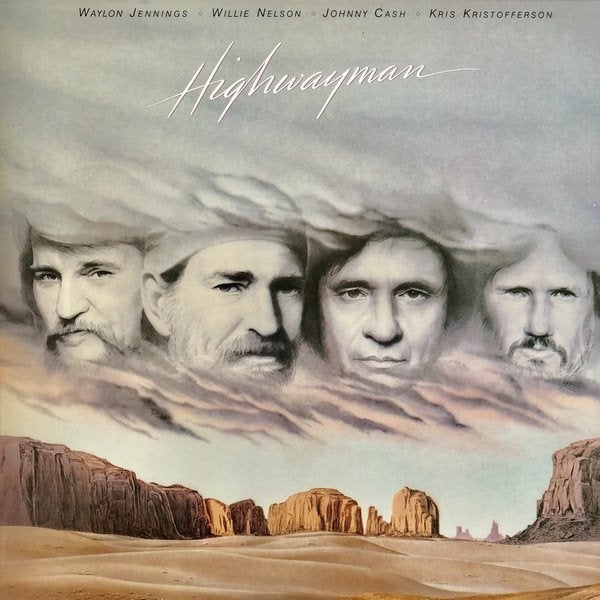 LP Waylon Jennings, Nelson, Cash, Kristofferson - Highwayman, Ophalen, Reissue, Zo goed als nieuw, 12 inch