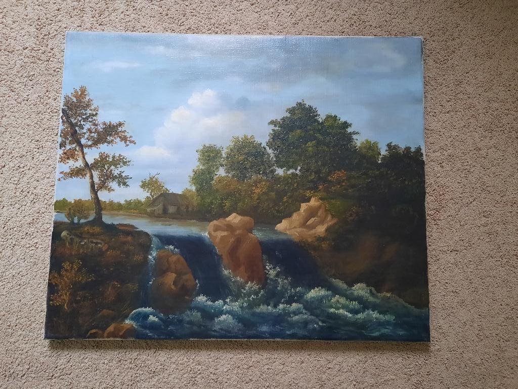 SCHILDERIJ >> WATERVAL >>, Ophalen