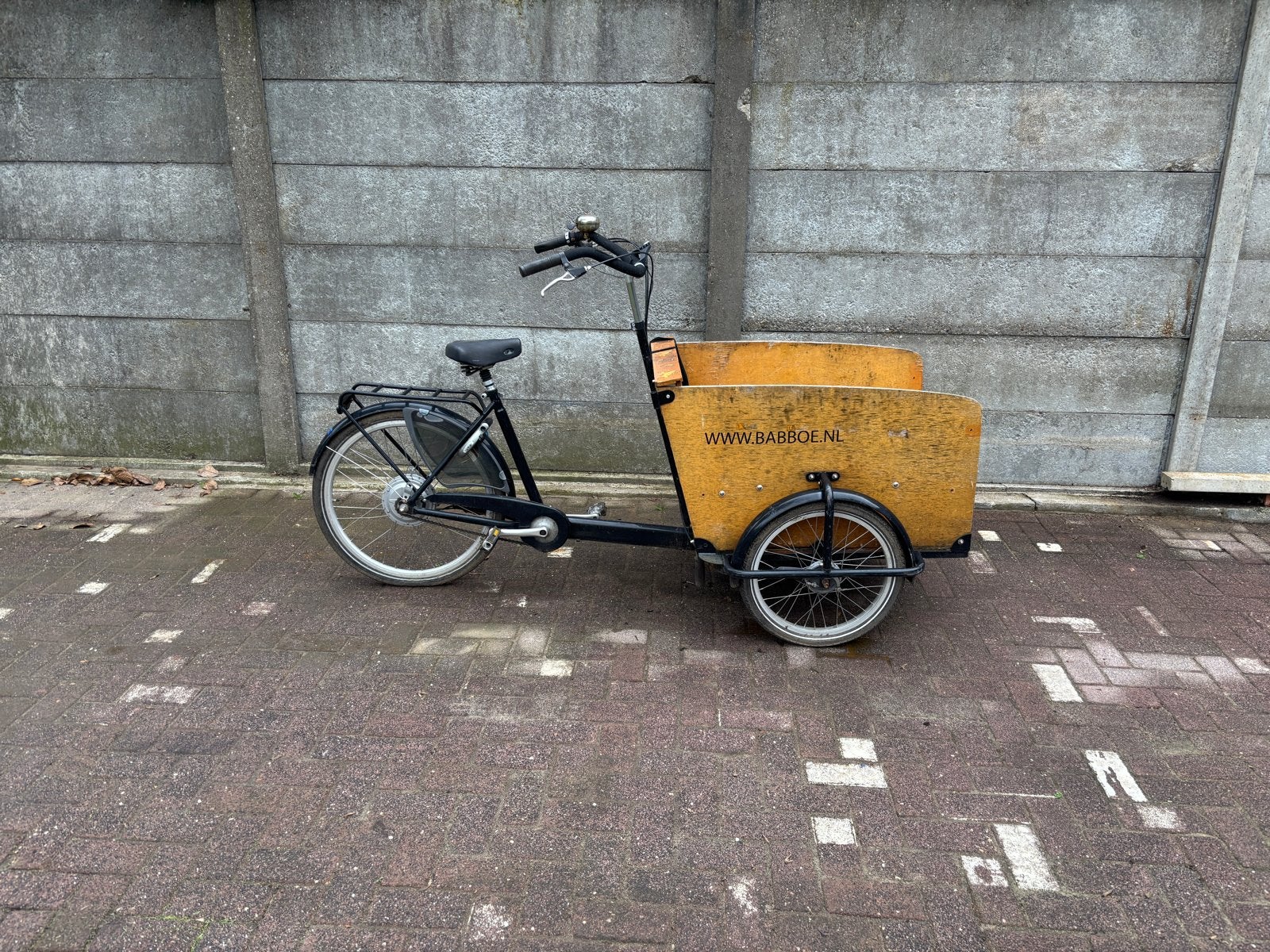 Babboe bakfiets elektrisch met Sparta Ion technologie, Gebruikt, Elektrisch, 2 kinderen, Ophalen