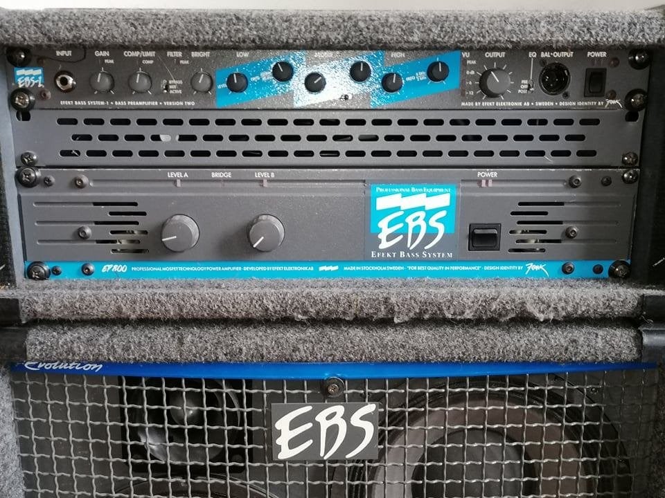 EBS 800W EP800 Headamp + EBS 1 Preamp + EBS cabinet 300W, Ophalen, Gebruikt, Basgitaar, 100 watt of meer