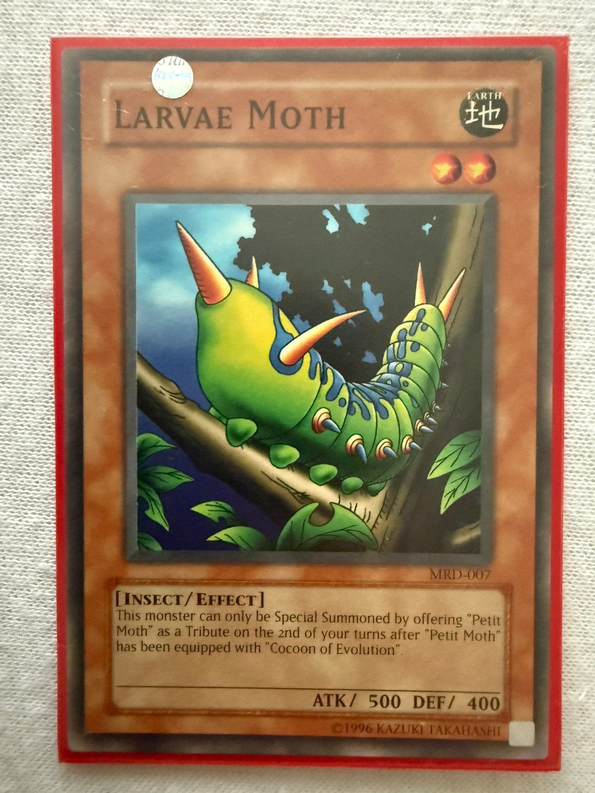 Larvae Moth yugioh, Verzenden, Nieuw, Losse kaart