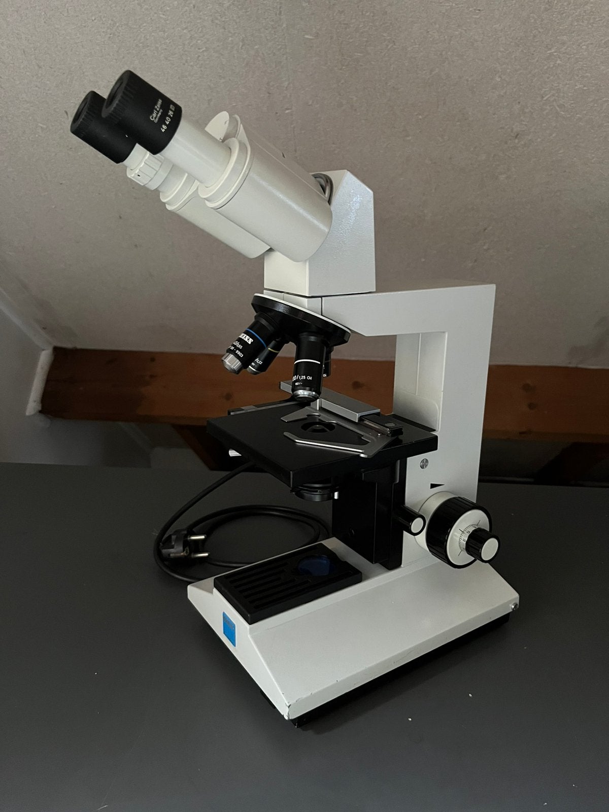 Zeiss Laboval 4 microscoop, Ophalen, Gebruikt, 400x tot 1000x, Biologische microscoop