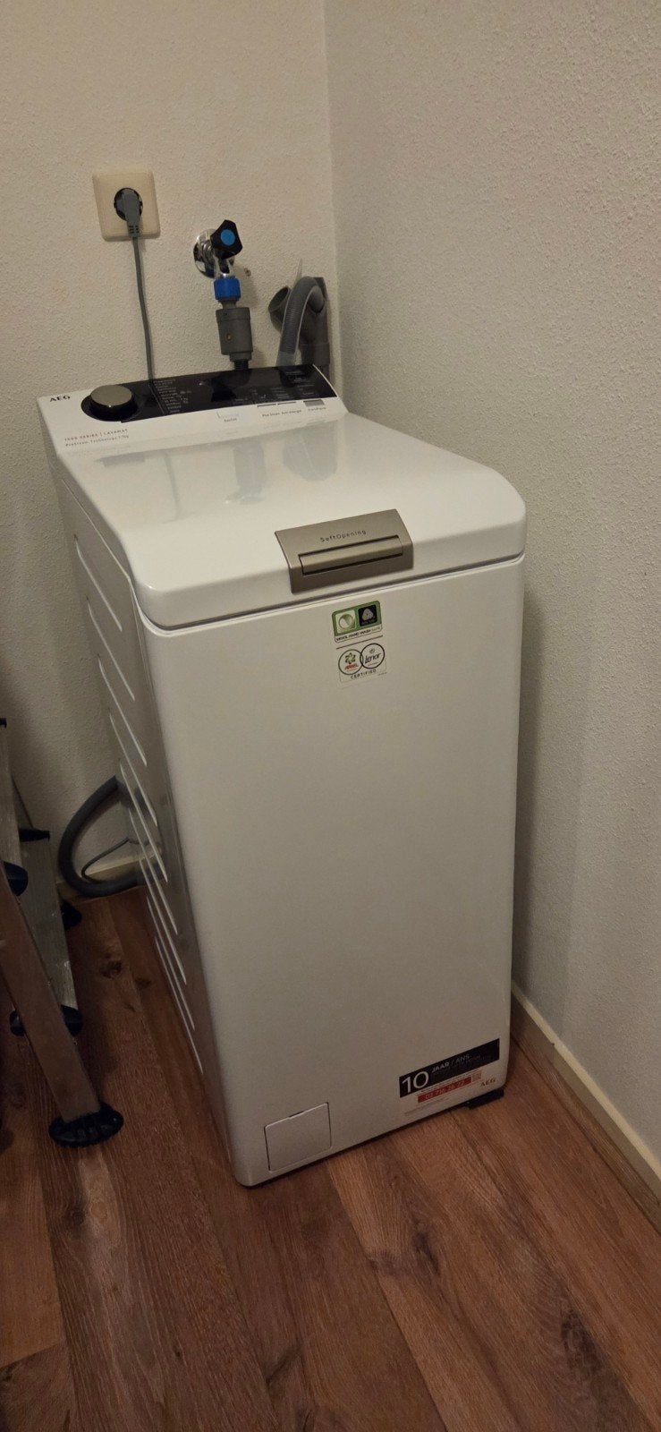 Aeg wasmachine bovenlader, Ophalen, 1200 tot 1600 toeren, Gebruikt, 4 tot 6 kg
