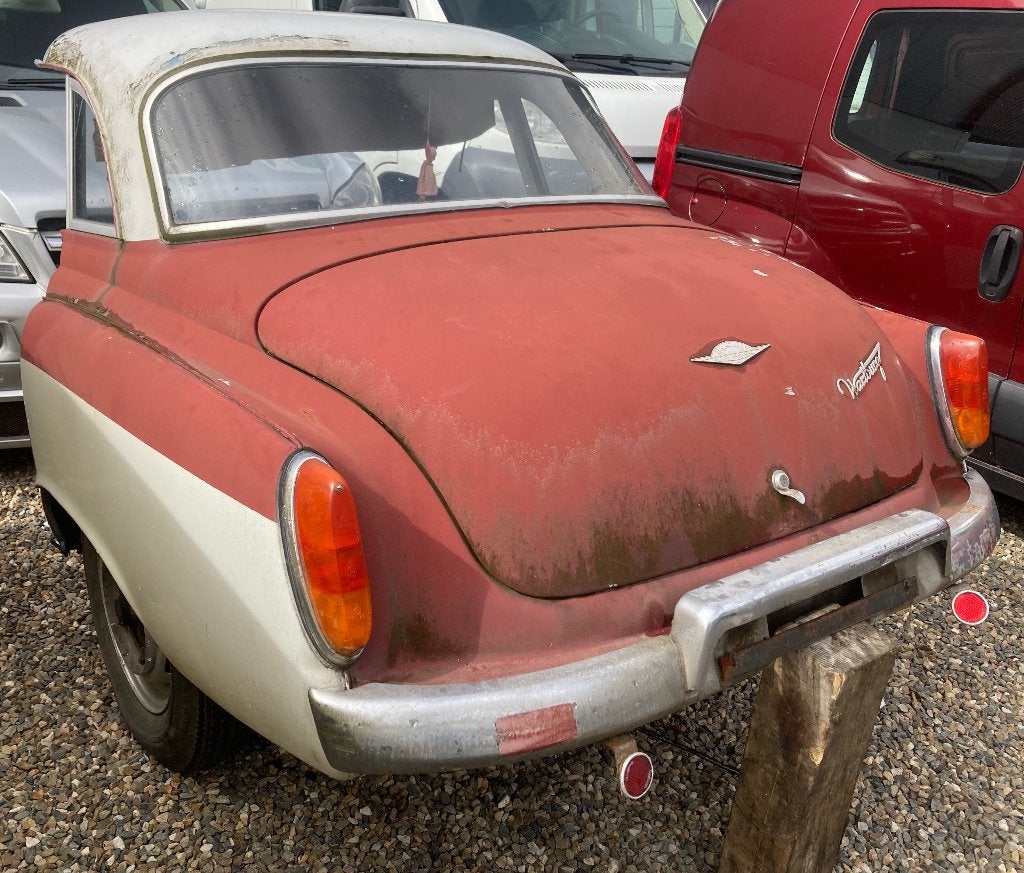 Achterkant Wartburg voor onderdelen / decoratie, Ophalen, Gebruikt, Oldtimer onderdelen