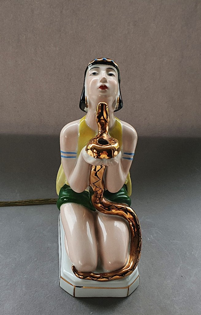Parfumlampje Cleopatra met slang jaren 40 /50 - zeldzaam, Ophalen of Verzenden