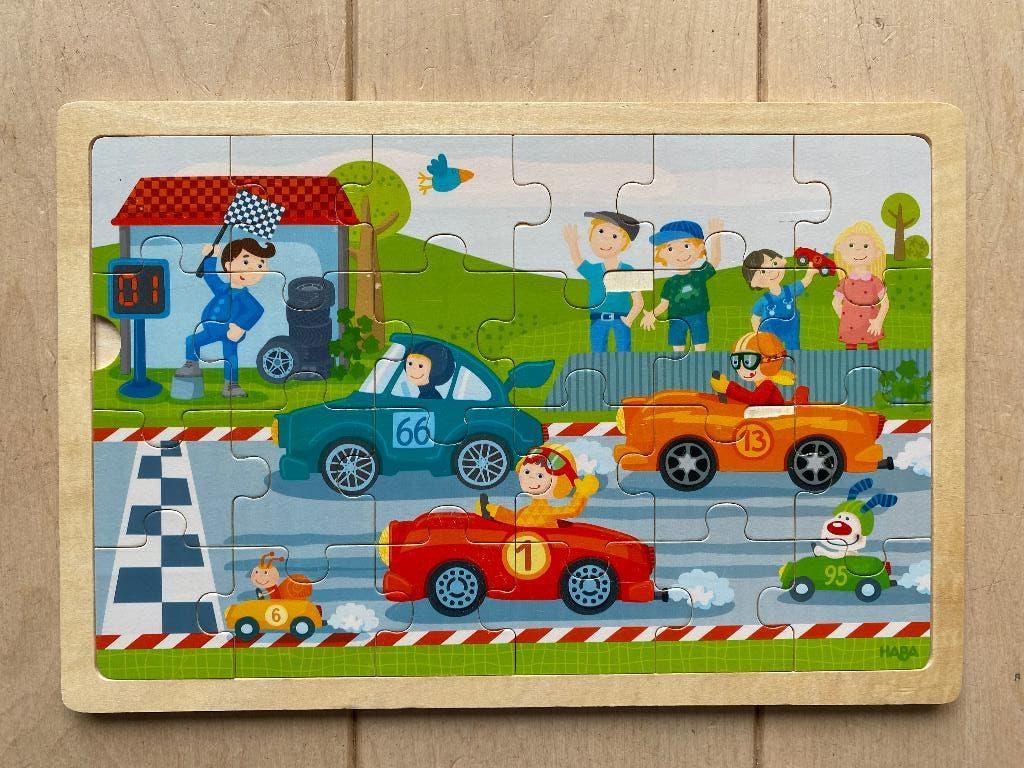 Haba houten puzzel, Kinderen en Baby's, Speelgoed | Houten speelgoed, Ophalen of Verzenden, Gebruikt