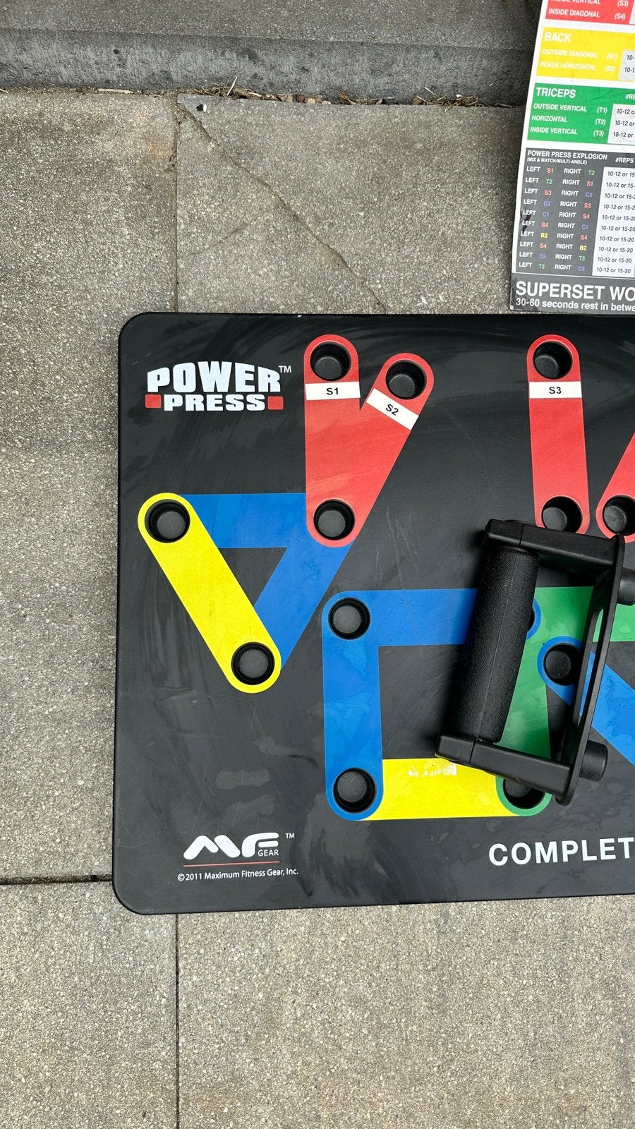 Power Press push up bord opdruk fitness push-up opdrukken, Ophalen, Zo goed als nieuw, Push-up steun