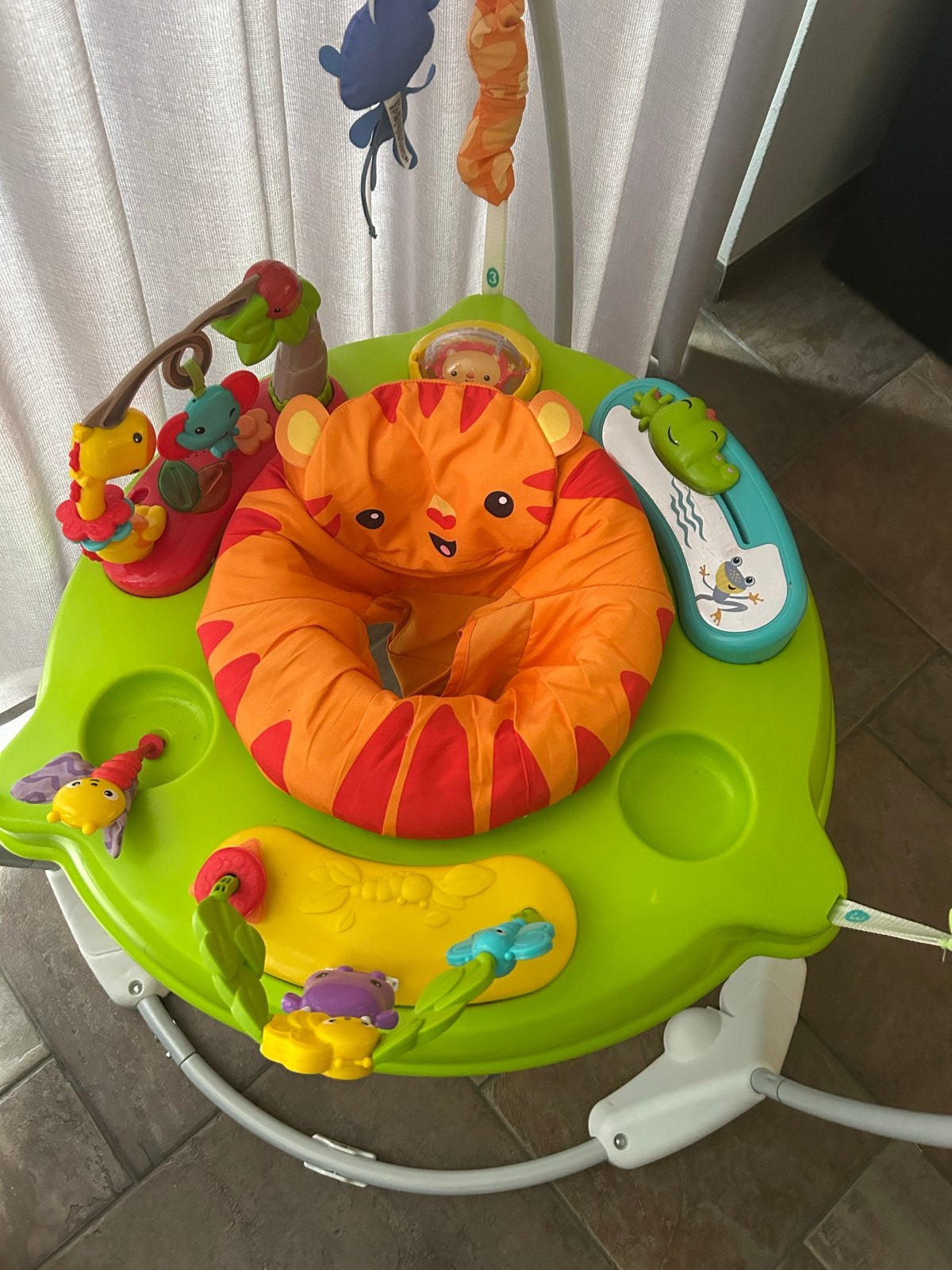 Bright Starts Jumperoo met tijgerzitje, Ophalen of Verzenden, Zo goed als nieuw, Overige typen, Met licht