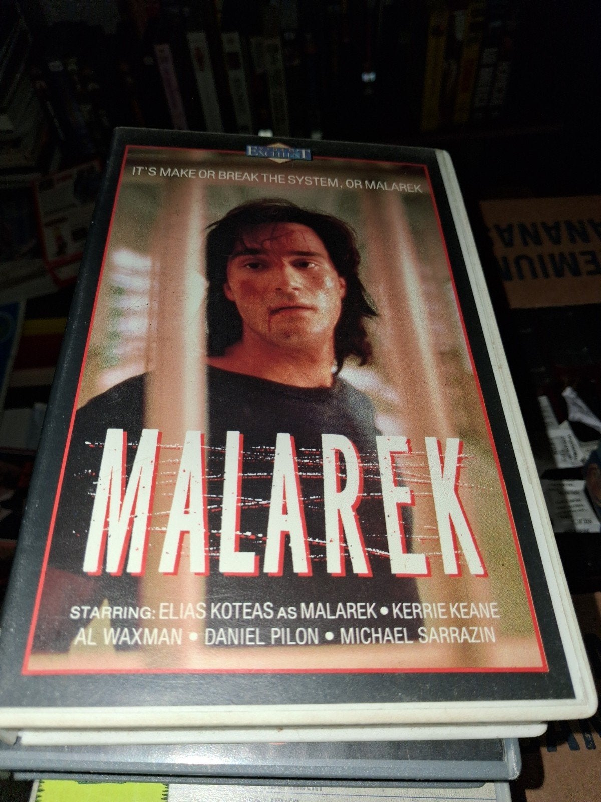 Vhs ex-rental  - Malarek, Cd's en Dvd's, VHS | Film, Vanaf 16 jaar, Ophalen of Verzenden, Gebruikt, Horror