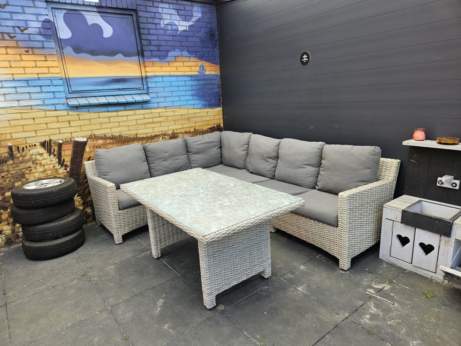 Tuinset Taste 4DO Loungeset, Ophalen, 6 zitplaatsen, Zo goed als nieuw, Loungeset