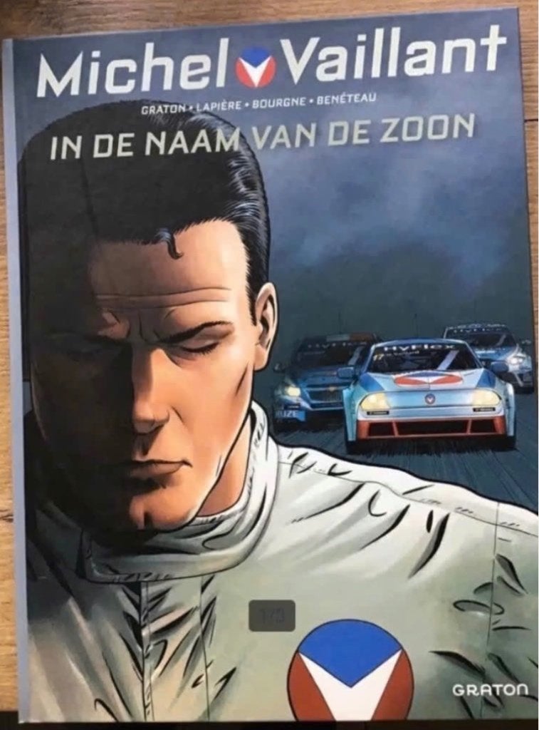 Michel Vaillant:in de naam van de zoon hc.met ex-libres, Eén stripboek, Ophalen of Verzenden, Zo goed als nieuw