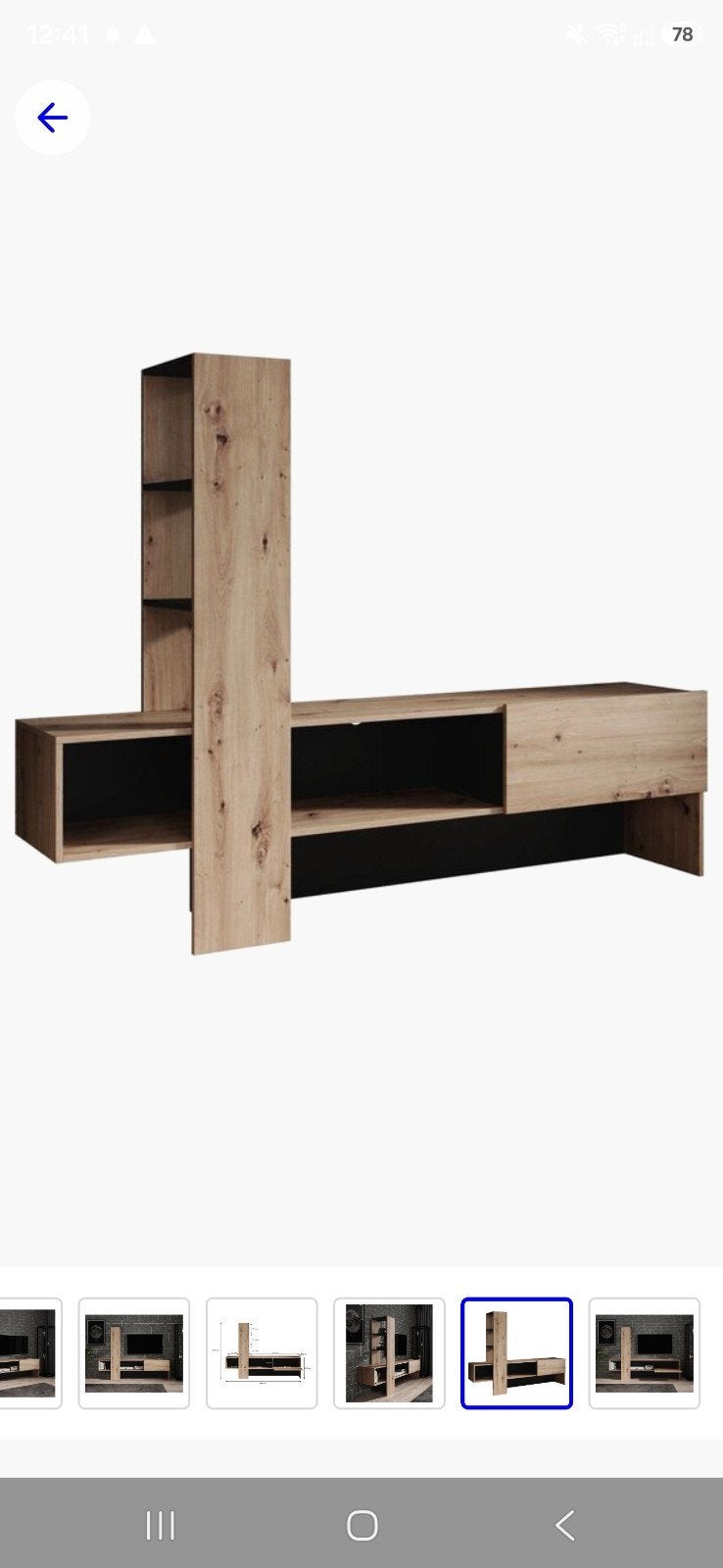 TV-Meubel Oxford - Eiken - Zwart, 100 tot 150 cm, 150 tot 200 cm, Eikenhout, Ophalen of Verzenden