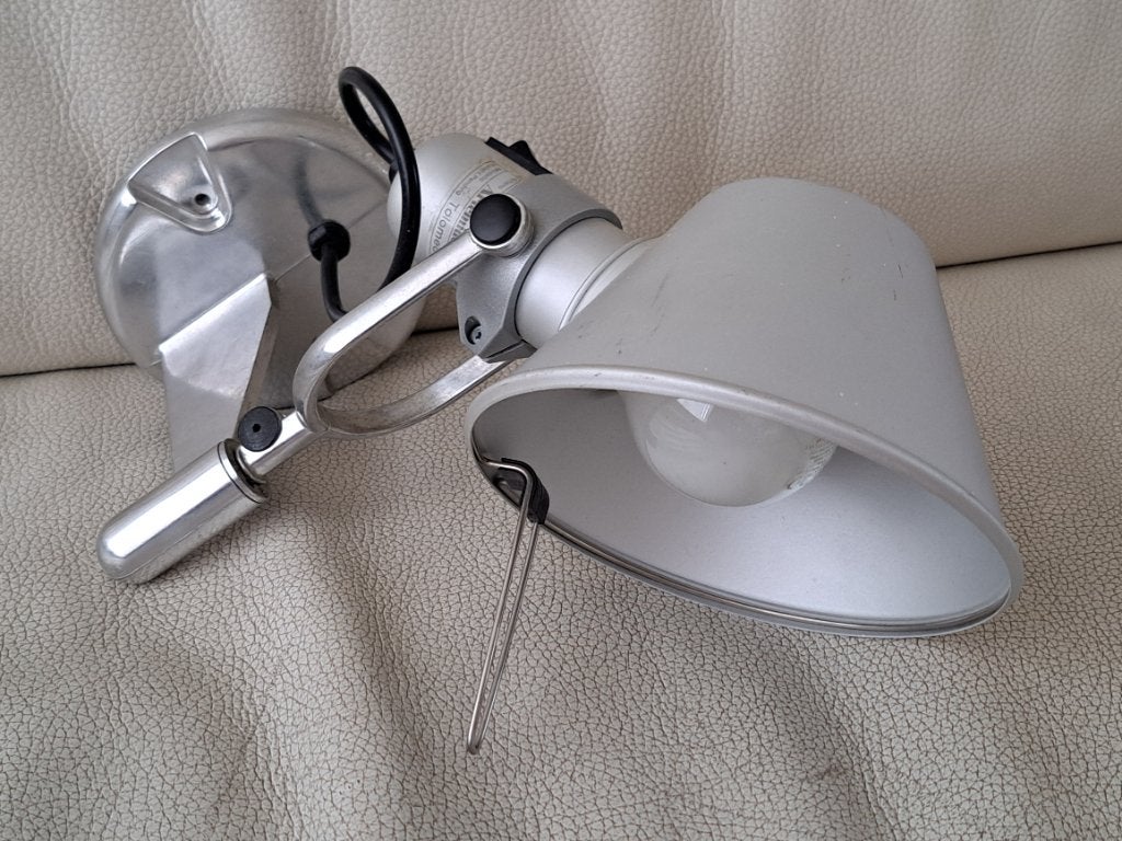 Artemide Tolomeo Parete wandlamp lamp, Huis en Inrichting, Gebruikt, Metaal, Wandlamp, Zilver
