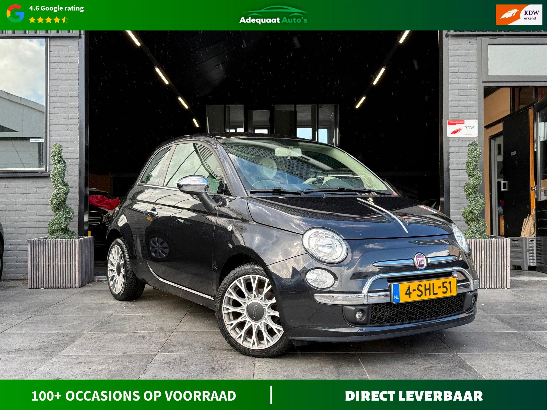 Fiat 500 0.9 TwinAir Lounge|PANO|PDC|Airco|NAP|El.Ramen|APK, Auto's, Voorwielaandrijving, Euro 5, Gebruikt, Met garantie (alle)