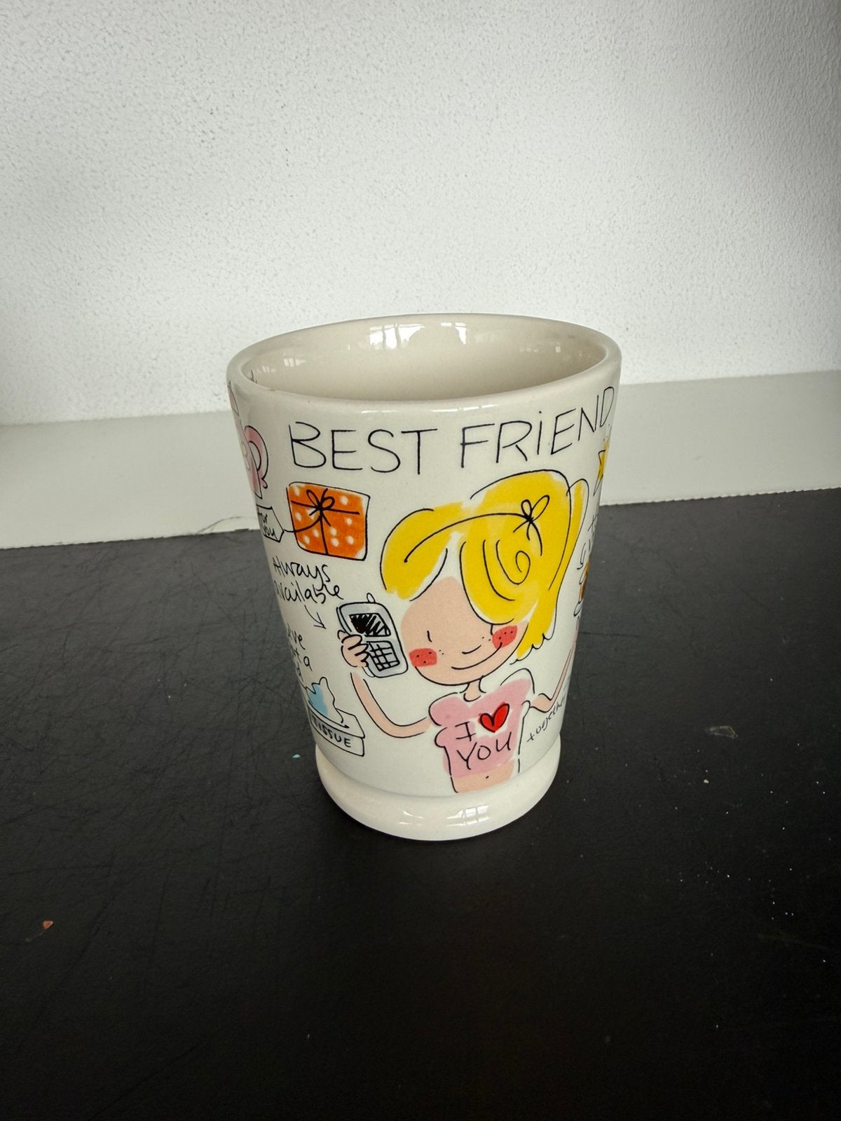 XL mok Best Friend blond Amsterdam, Nieuw, Ophalen of Verzenden, Overige stijlen, Kop(pen) en/of Schotel(s)