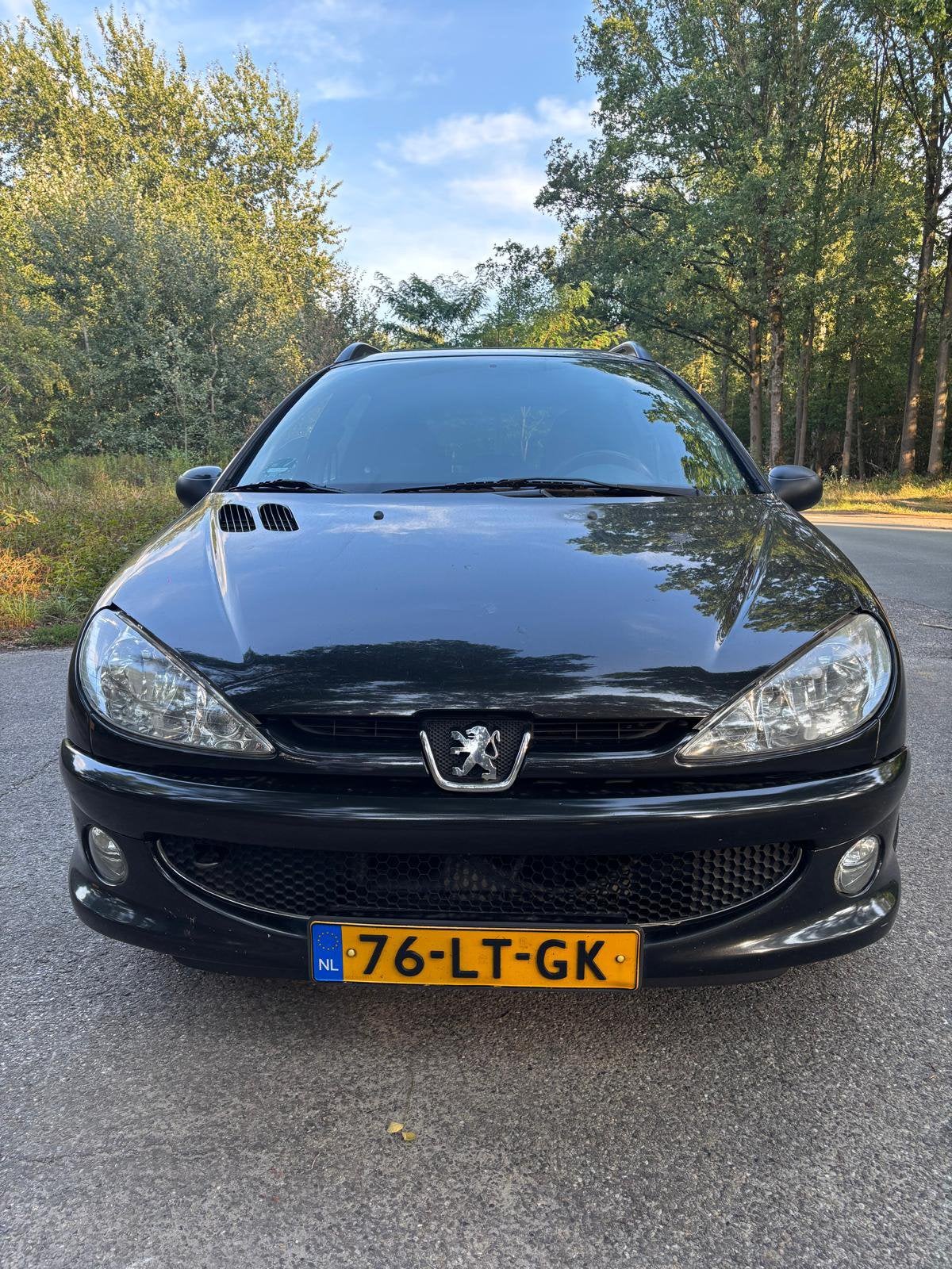 Peugeot 206 1.4 SW XS 2003 Zwart, Voorwielaandrijving, Zwart, 4 cilinders, Leder en Stof