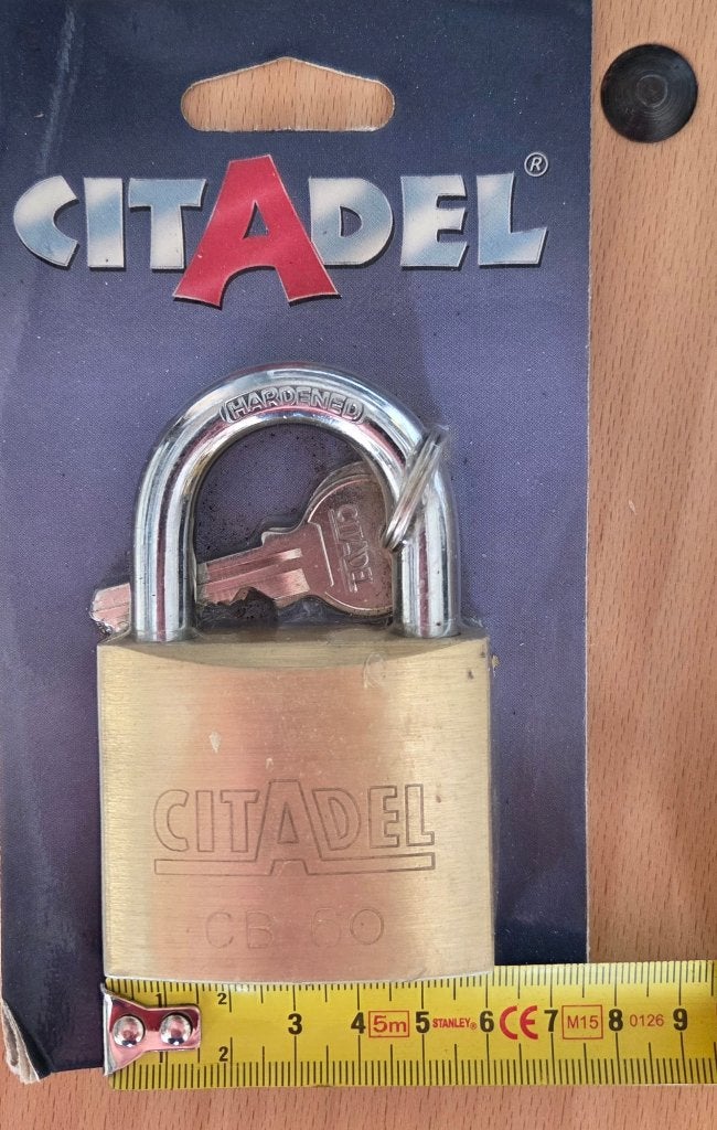 Groot (xxl)Citadel CB60 Veiligheidsslot - Gehard Staal, Ophalen of Verzenden, Nieuw, Overige materialen, Slot