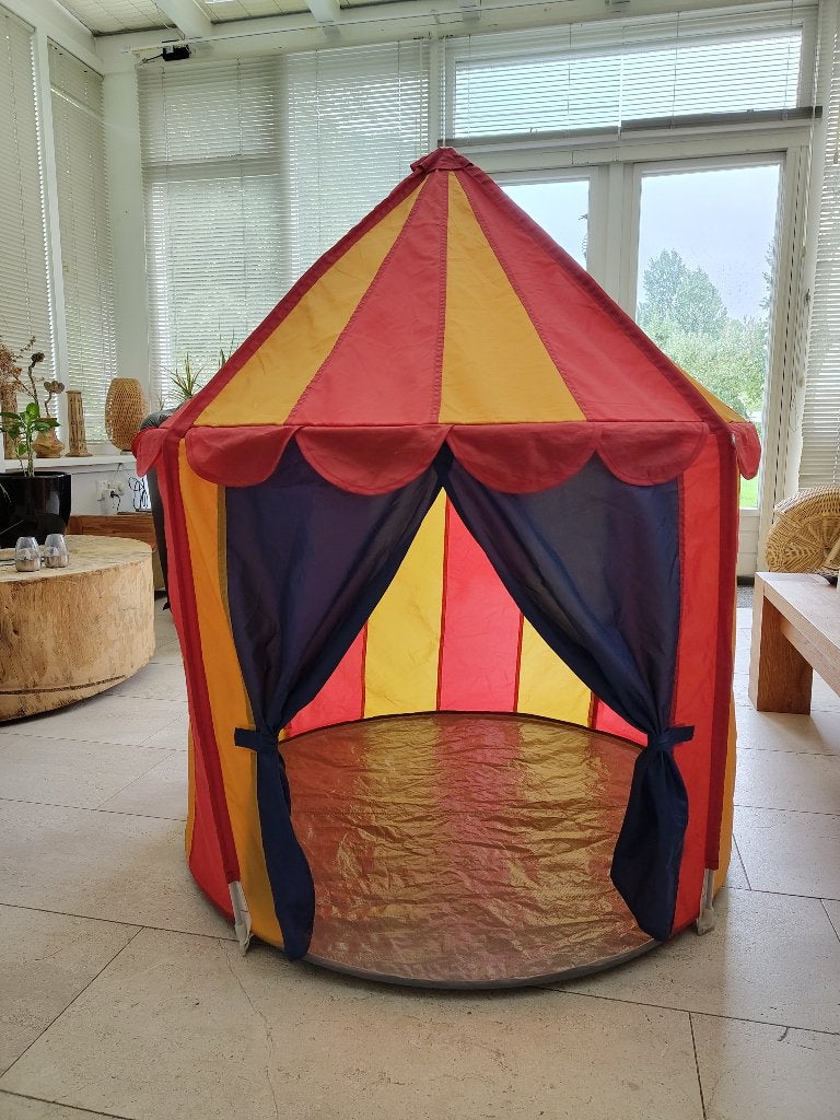 Bumba tent, Ophalen, Gebruikt