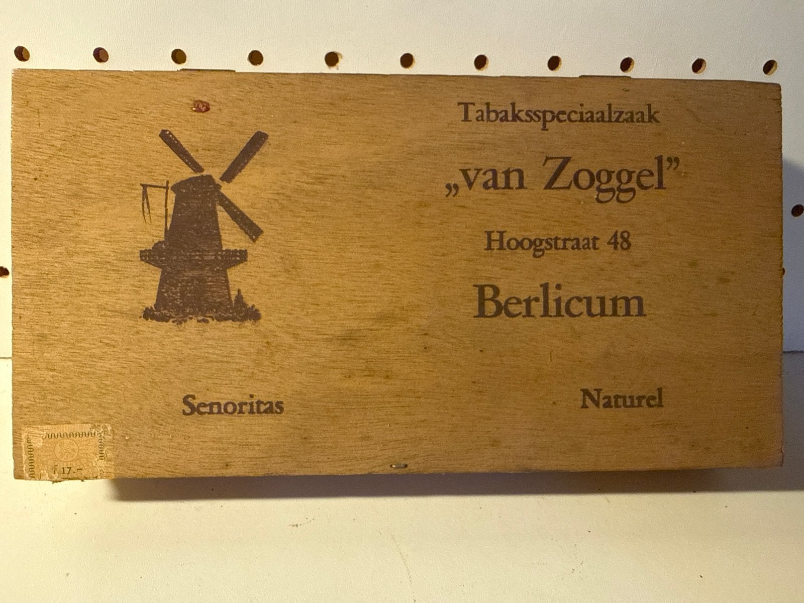 Vintage sigarenkistje "van Zoggel" Berlicum, Ophalen of Verzenden