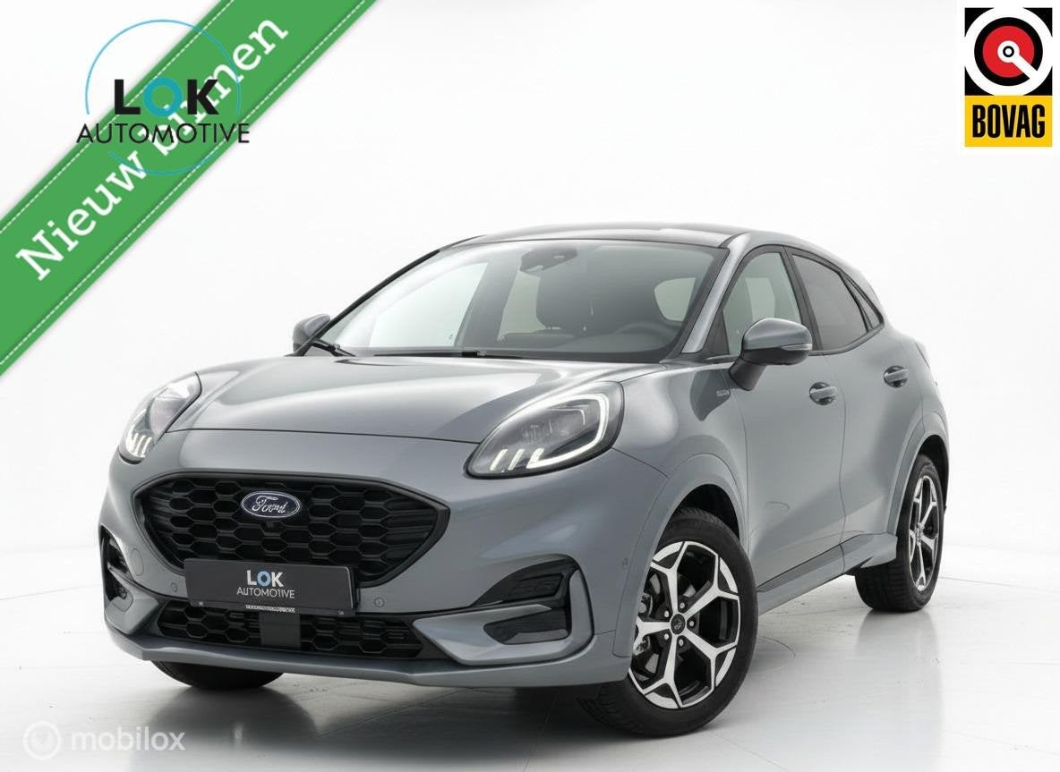 Ford Puma 1.0 EcoBoost Hybrid ST-Line|PANO|360CAMERA||155PK, Zwart, Bedrijf, 3 cilinders, SUV of Terreinwagen