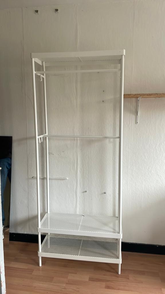 Ikea kapstok/kledingrek wit, Huis en Inrichting, Zo goed als nieuw, Minder dan 100 cm, 25 tot 50 cm, 50 tot 100 cm