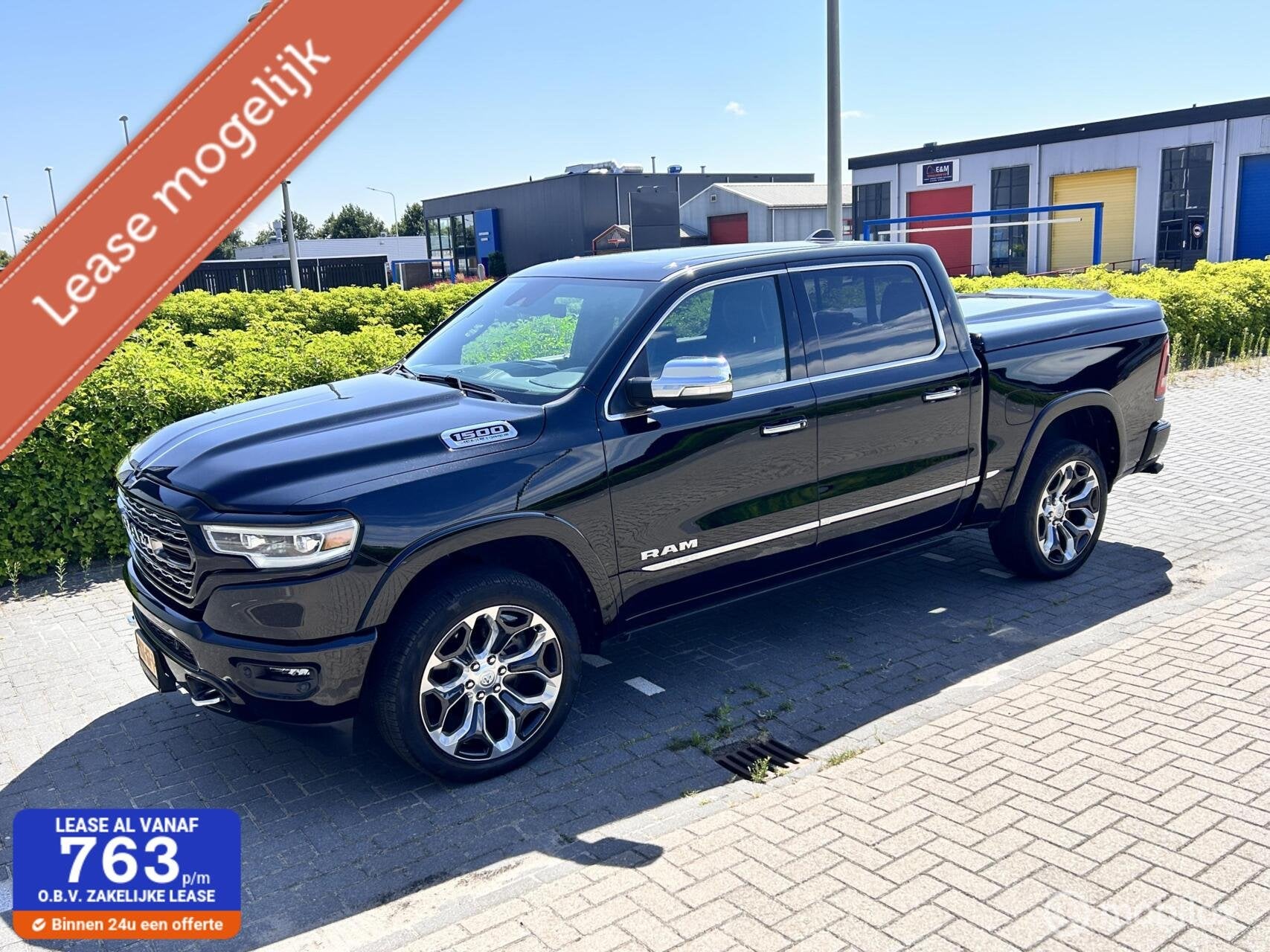 Dodge Ram 1500 4X4 5.7 V8 4x4 Crew Cab LIMITED LPG 300 LITER, Gebruikt, 5654 cc, Zwart, Bedrijf