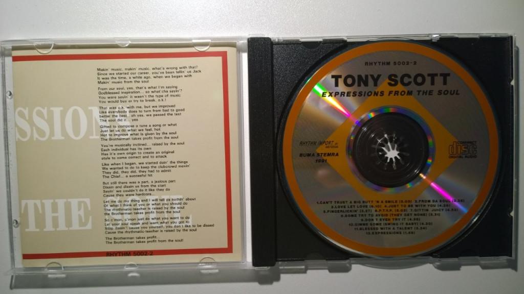 Tony Scott - Expressions From The Soul, Ophalen of Verzenden, Zo goed als nieuw