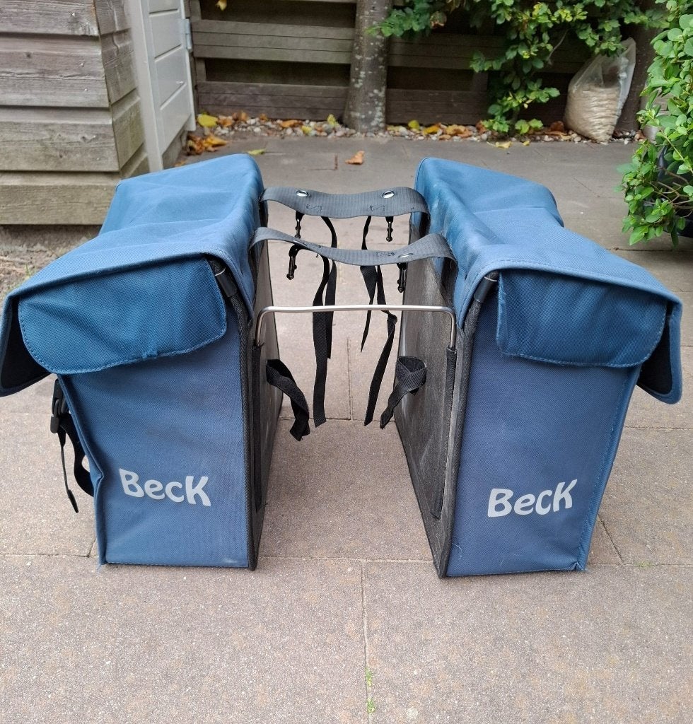 Beck dubbele fietstas 38L, Fietsen en Brommers, Fietsaccessoires | Fietstassen, Ophalen, Gebruikt, Beck