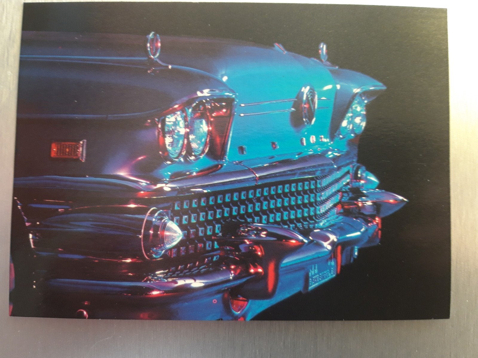 fotokaart Buick 1958 - ongelopen, Ophalen of Verzenden, 1940 tot 1960, Ongelopen, Voertuig