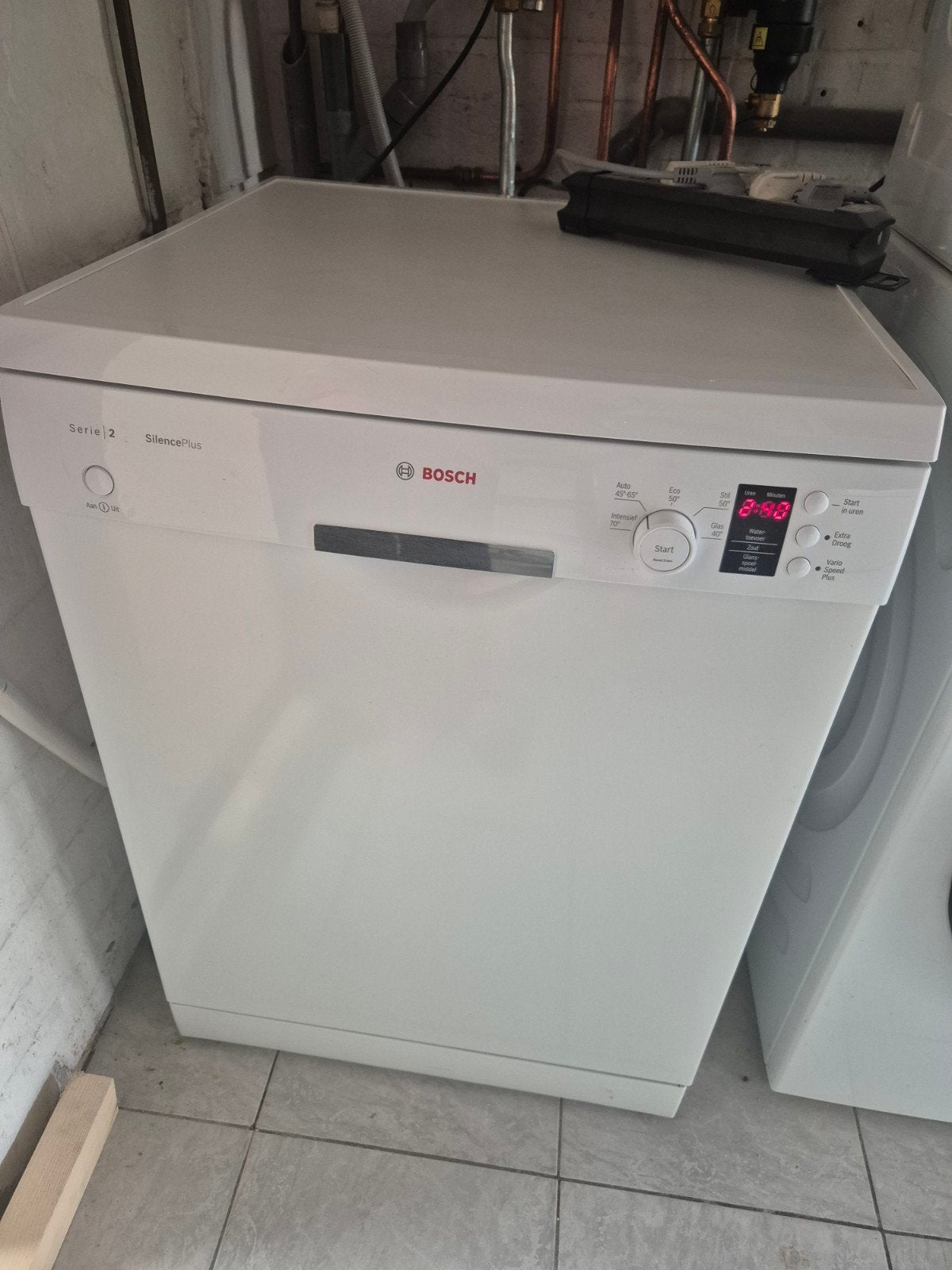 Bosch Serie 2 Silence Plus vaatwasser, Ophalen, Gebruikt, Vrijstaand, Eco programma