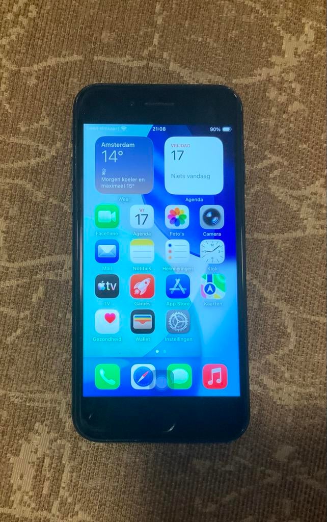 iPhone SE (2020) 64 GB zwart, Telecommunicatie, Mobiele telefoons | Apple iPhone, Gebruikt, Zwart, Ophalen of Verzenden, 64 GB