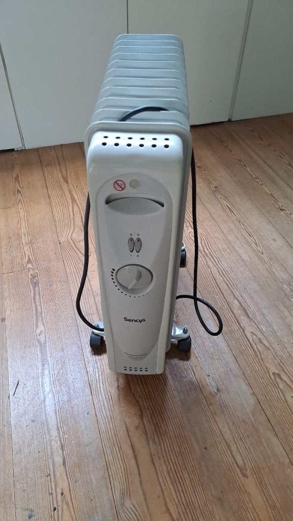 Sencys oliegevulde elektrische kachel, Ophalen, 30 tot 80 cm, Kachel, Minder dan 60 cm