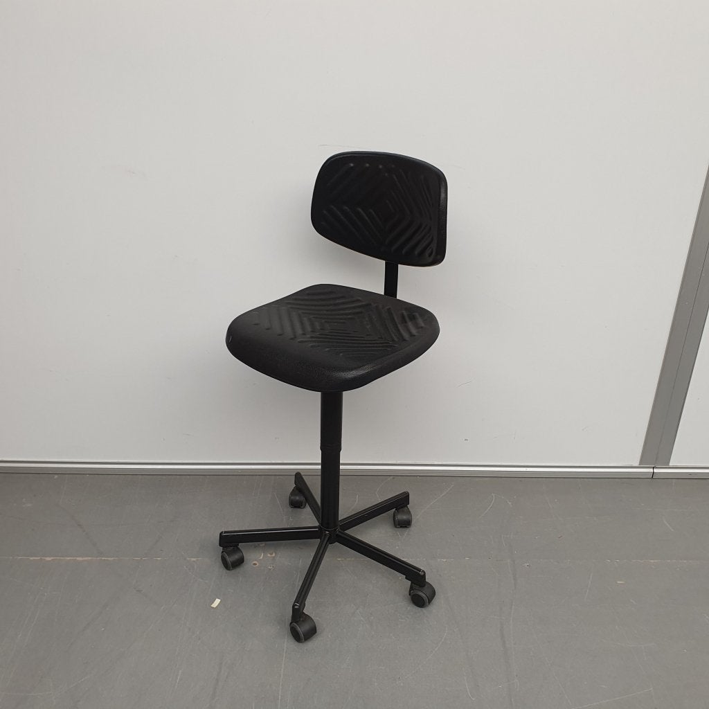 Score hoge werkstoel - PU kunststof zwart - ihv 52-70 cm, Niet ingevuld, Gebruikt, Niet ingevuld, Niet ingevuld