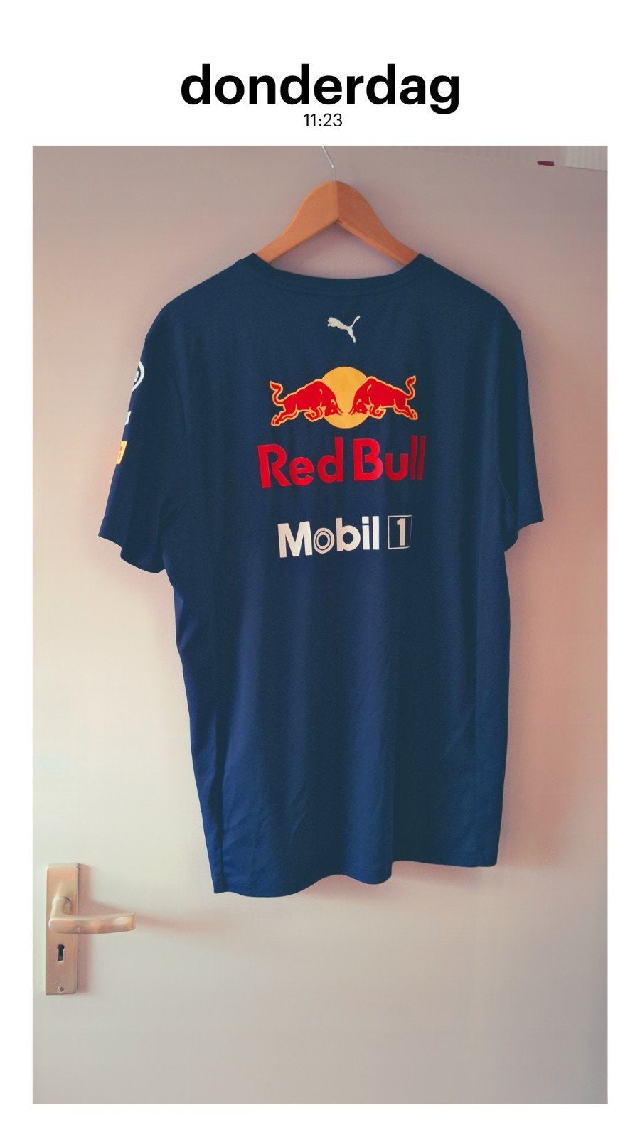 Red Bull Racing F1 T-shirt - Maat L, Blauw, Ophalen of Verzenden, Zo goed als nieuw, Puma