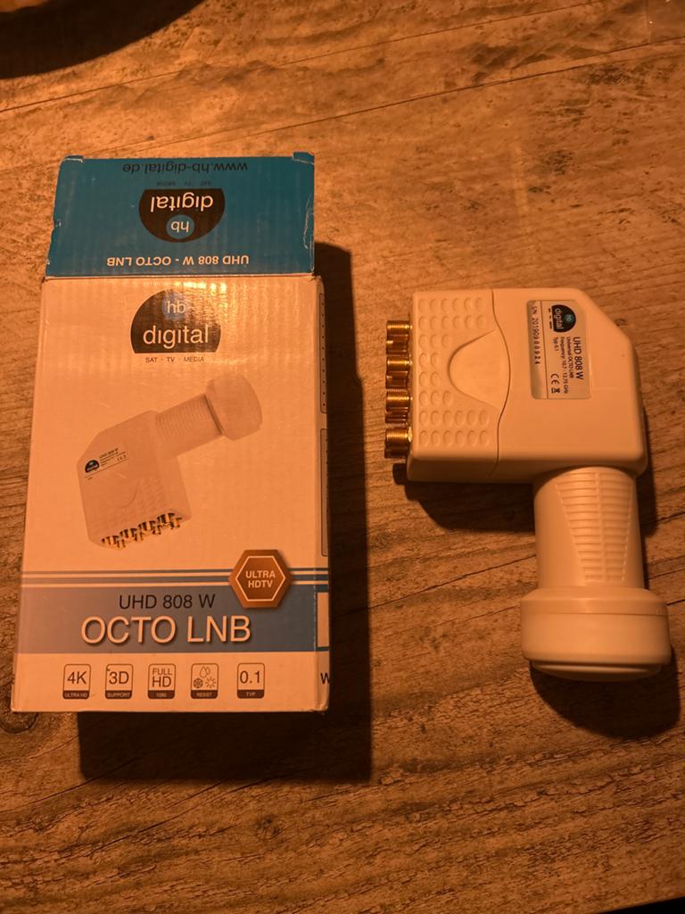 HB-Digital UHD 808 W Octo LNB voor 8 ontvangers, Ophalen of Verzenden, Nieuw, (Schotel)antenne, Overige merken