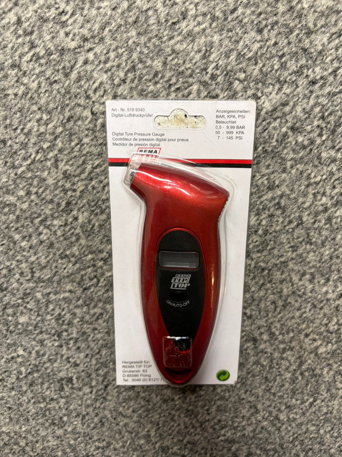 Digitale bandenspanningsmeter Rema Tip Top, Ophalen of Verzenden