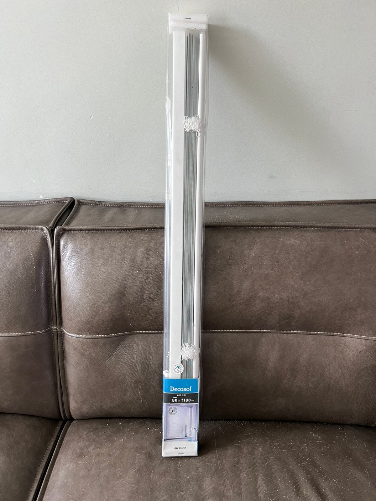 Decosol aluminium luxaflex B80 x H180 wit, Verzenden, Zo goed als nieuw, Wit