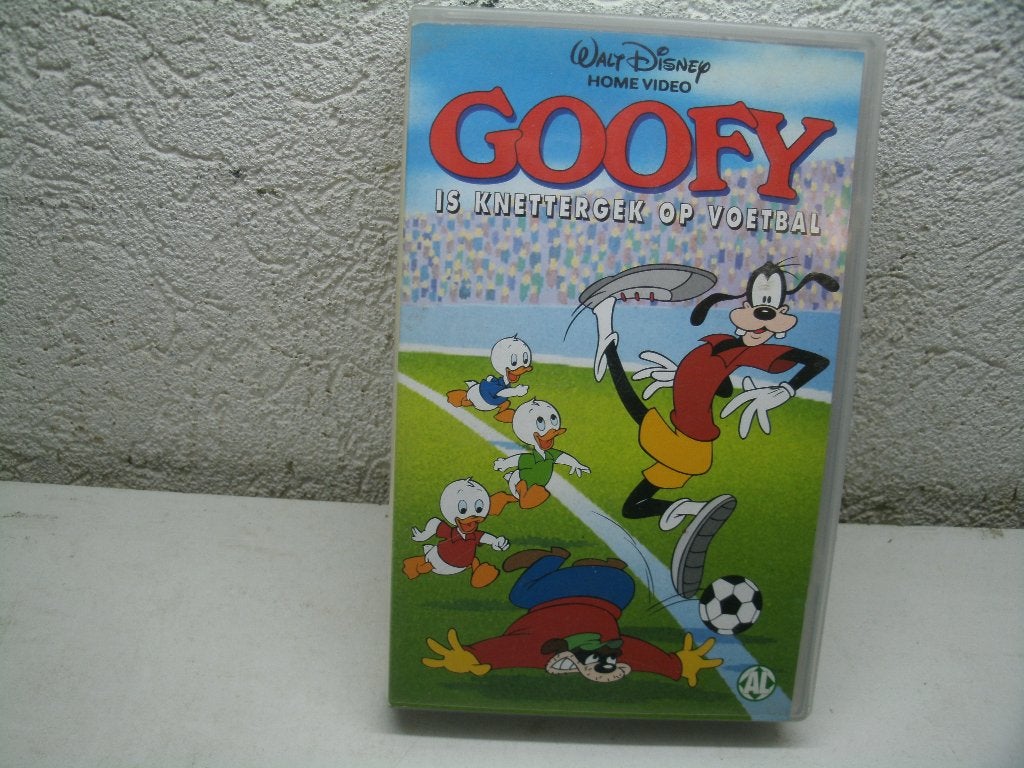 vhs 68a goofy is knettergek op voetbal, Alle leeftijden, Ophalen of Verzenden, Zo goed als nieuw