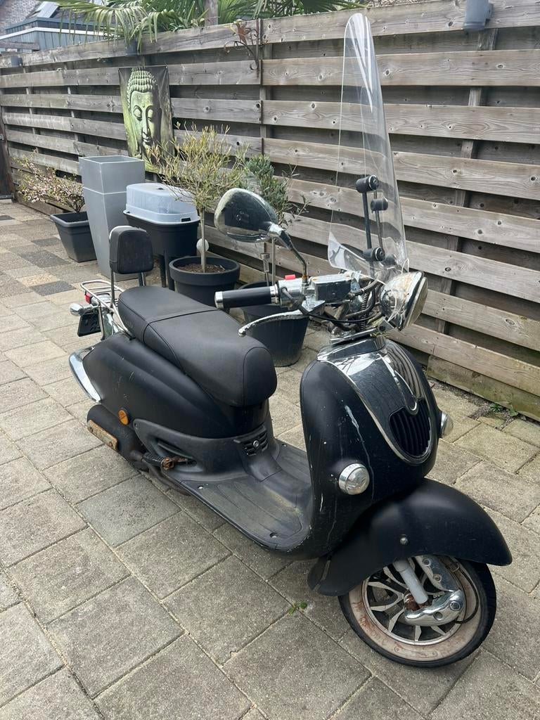 La Souris retro scooter, Fietsen en Brommers, Snorfietsen en Snorscooters, Gebruikt, Benzine, Ophalen, Overige merken