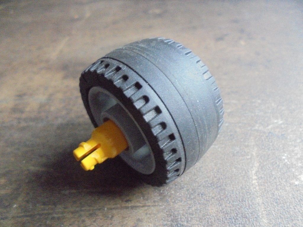 Lego Duplo Toolo Wheel with Slick Tire (zie foto's) 14, Ophalen of Verzenden, Gebruikt, Losse stenen, Duplo