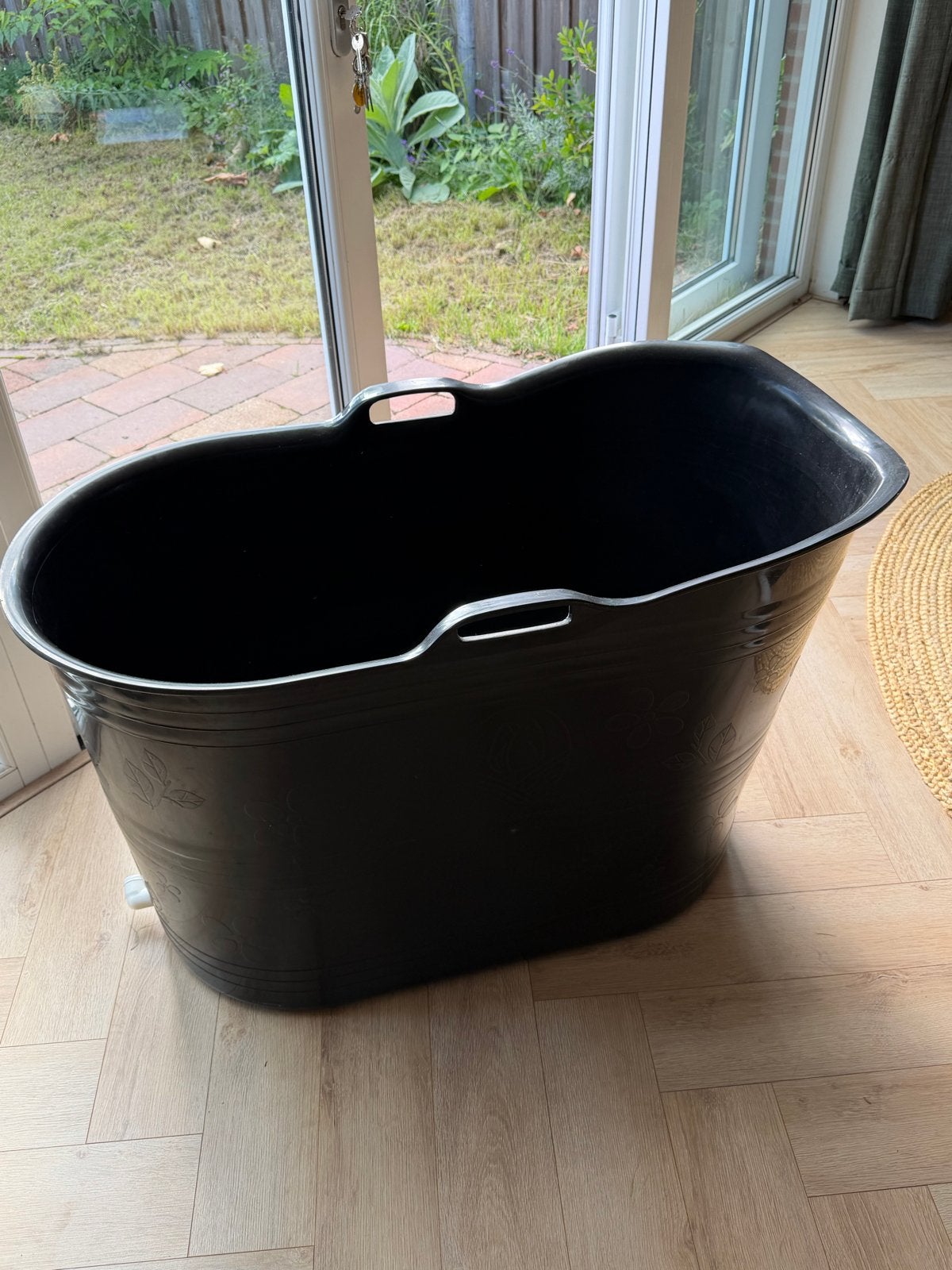 Badkuip met afvoerslang en mandje, Gebruikt, Badje, Standaard, Ophalen