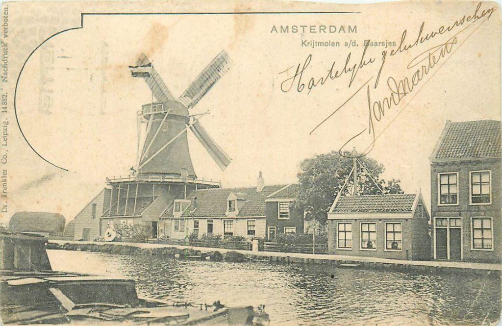 701-417-011 Amsterdam Krijtmolen ad Baarsjes, Verzamelen, Verzenden, Voor 1920, Noord-Holland