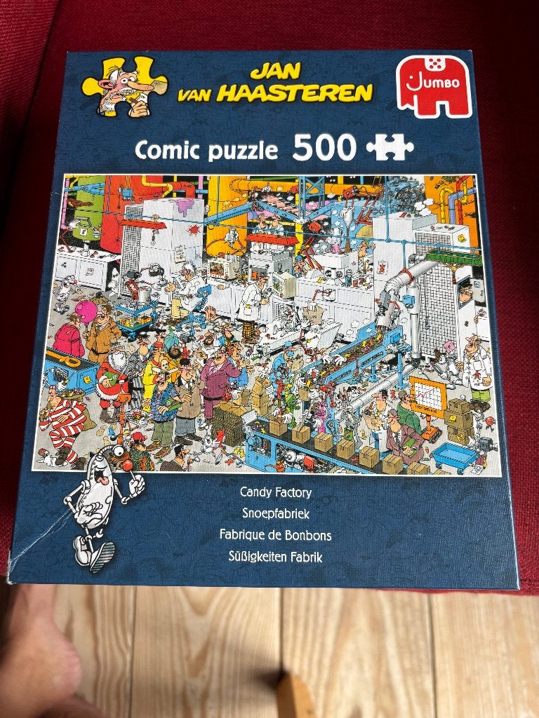 Jan van Haasteren - Snoepfabriek - 500 stukjes, Ophalen of Verzenden, 500 t/m 1500 stukjes, Zo goed als nieuw, Legpuzzel