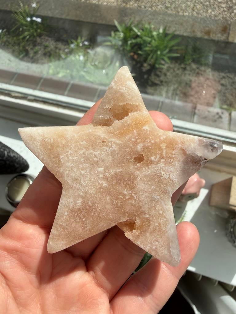 Roze Amethist Ster - 117 gram, 8cm, Sieraden, Tassen en Uiterlijk, Edelstenen, Ophalen of Verzenden, Zo goed als nieuw