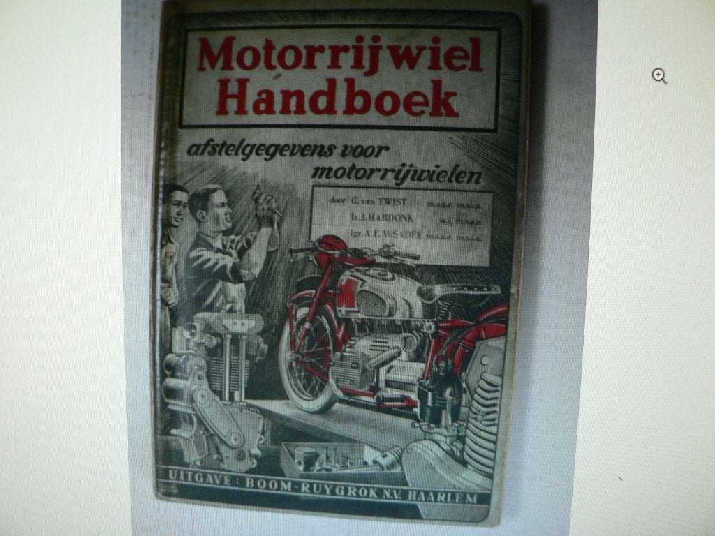 motorrijwiel handboek bovag afstelgegevens 1949 motorfietsen, Motoren, Ophalen of Verzenden, Overige merken
