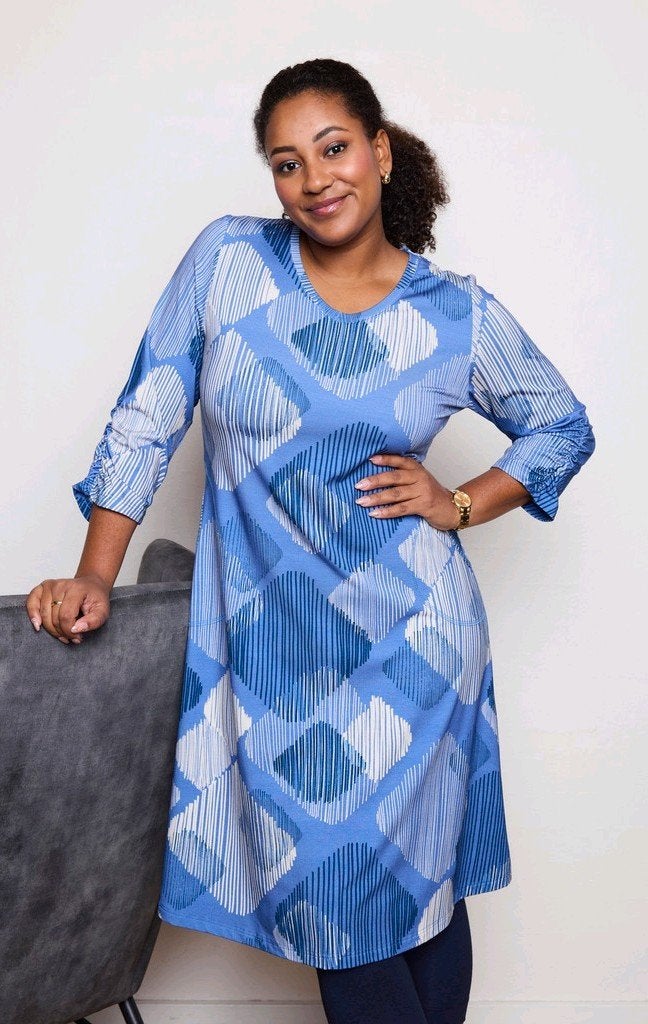 Blauwe jurk Marla van Pont Neuf Maat 48/50, Kleding | Dames, P, Blauw, P, Nieuw