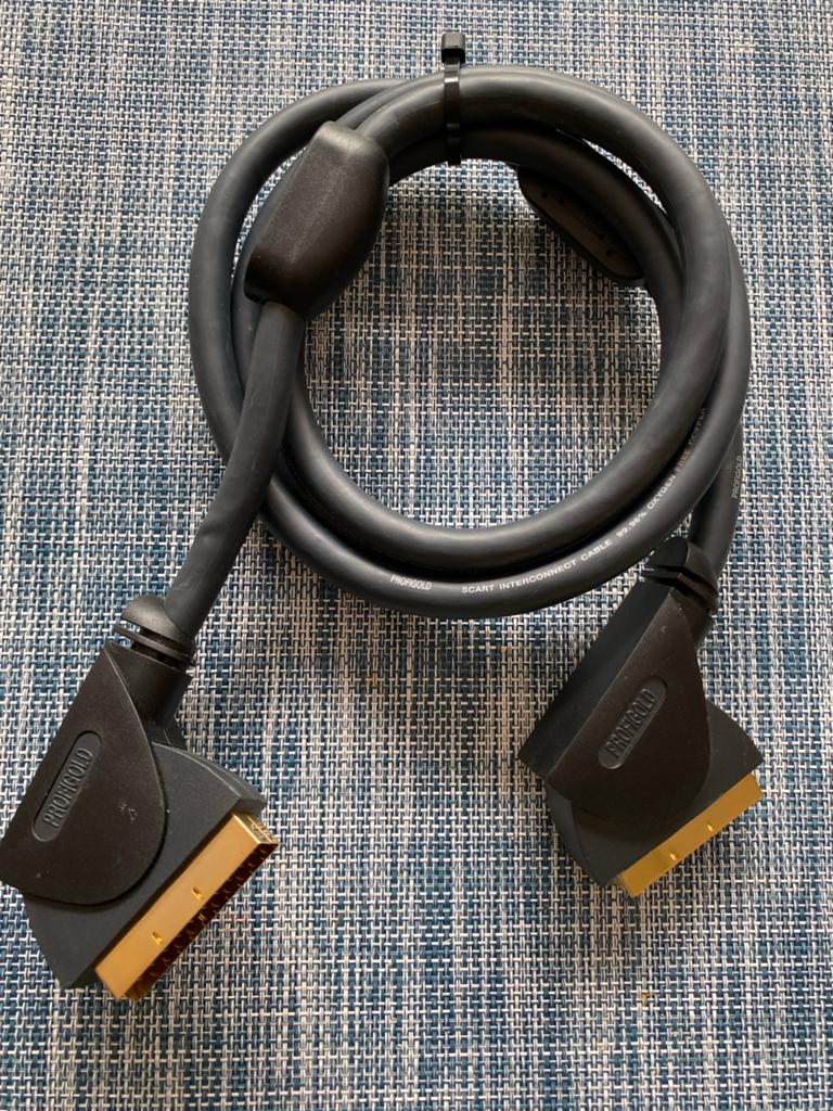 Profigold Scart kabel 1,5m met vergulde contacten, Ophalen of Verzenden, Zo goed als nieuw, Minder dan 2 meter, Scartkabel